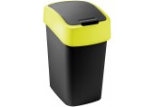 CURVER FLIP BIN 9L Odpadkový koš 35 x 18,9 x 23,5 cm černá/žlutá 02170-E64