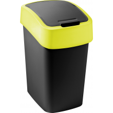 CURVER FLIP BIN 9L Odpadkový koš 35 x 18,9 x 23,5 cm černá/žlutá 02170-E64