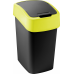 CURVER FLIP BIN 9L Odpadkový koš 35 x 18,9 x 23,5 cm černá/žlutá 02170-E64