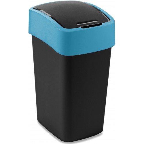CURVER FLIP BIN 25L Odpadkový koš 47 x 26 x 34 cm černá/modrá 02171-280