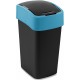CURVER FLIP BIN 25L Odpadkový koš 47 x 26 x 34 cm černá/modrá 02171-280