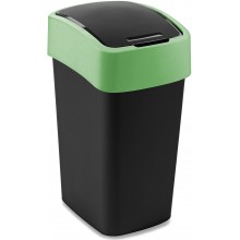 CURVER FLIP BIN 25L Odpadkový koš 47 x 26 x 34 cm černá/zelená 02171-847