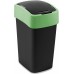 CURVER FLIP BIN 25L Odpadkový koš 47 x 26 x 34 cm černá/zelená 02171-847