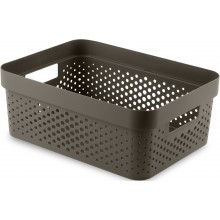 CURVER INFINITY 11L Úložný box 36 x 27 x 14 cm, recyklovaný plast, hnědý 04750-C74