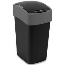 CURVER FLIP BIN 25L Odpadkový koš 47 x 26 x 34 cm černá/stříbrná 02171-Y09