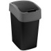 CURVER FLIP BIN 10L Odpadkový koš 35 x 18,9 x 23,5 cm černá/stříbrná 02170-Y09