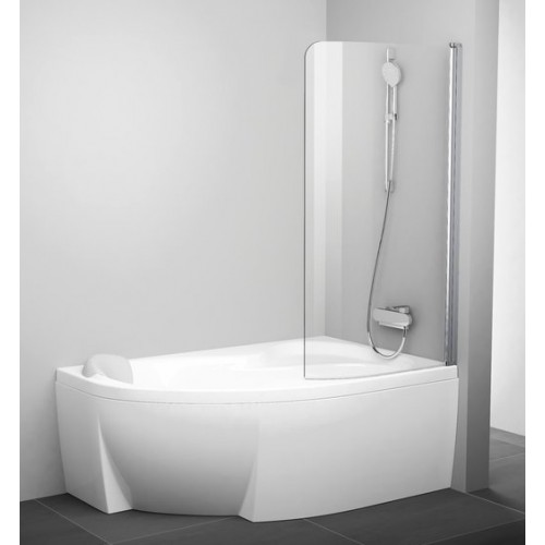 RAVAK CVSK1 ROSA 160/170 R vanová zástěna, white+Transparent, pravá 7QRS0100Y1 RAVAK CVSK1 ROSA 160/170 R vanová zástěna, white+Transparent, pravá 7QRS0100Y1