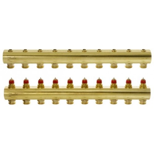 Danfoss FHF-10 souprava sběrač + rozdělovač se 10 vývody 3/4" AG 088U0510