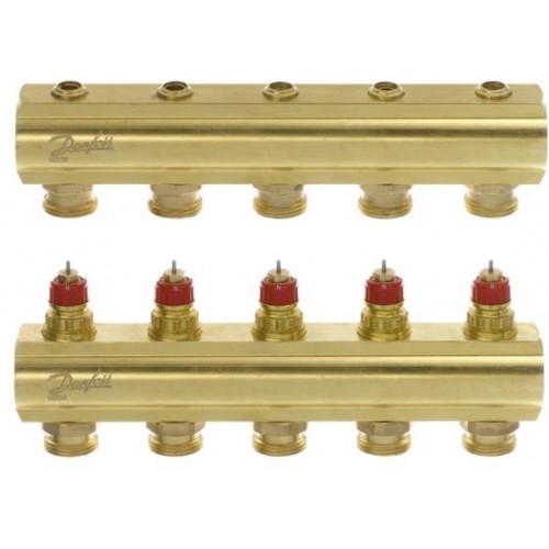 Danfoss FHF-5 souprava sběrač + rozdělovač se 5 vývody 3/4" AG 088U0505 Danfoss FHF-5 souprava sběrač + rozdělovač se 5 vývody 3/4" AG 088U0505