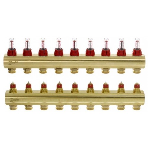 Danfoss FHF-9F souprava sběrač + rozdělovač se 9 vývody 3/4" AG 088U0529