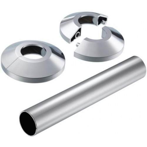 Danfoss 2 rozety + 1 kryt na potrubí pro sadu URX nerez 013G3134