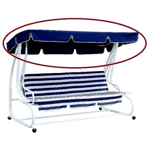 Stříška k houpačce DE LUXE modrá, 200x112cm, 001/14 Stříška k houpačce DE LUXE modrá, 200x112cm, 001/14
