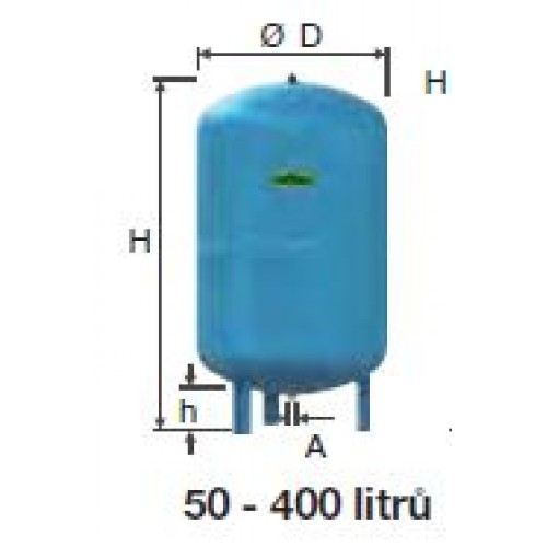 Refix expanzní nádoba DC 400/10 modrá