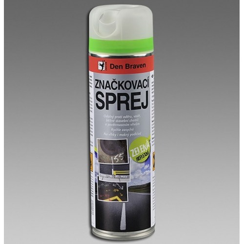 DEN BRAVEN Značkovací sprej 500 ml, reflexní zelená TP00004 DEN BRAVEN Značkovací sprej 500 ml, reflexní zelená TP00004