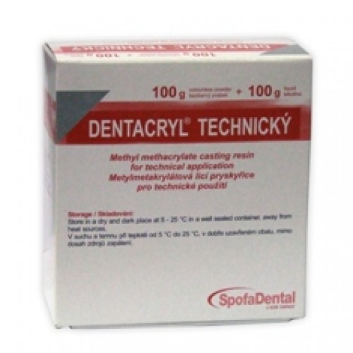 DENTACRYL metylmetakrylátová licí pryskyřice 100 g