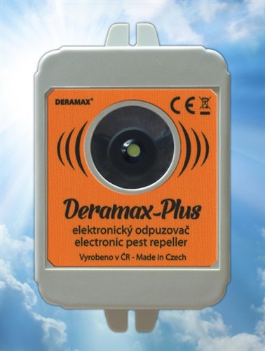 Deramax-Plus Ultrazvukový odpuzovač - plašič kun a hlodavců 0410