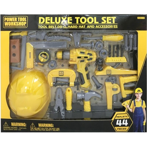 Dětské nářadí G21 Deluxe 44 dílů žluto/šedé 60026323