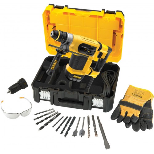 DeWALT Kombinované kladivo 1000W, s příslušenstvím D25414KT