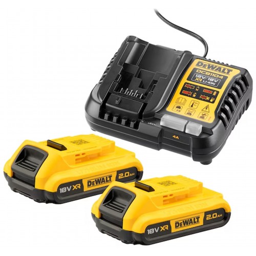 DeWALT DCB1104D2 18 V XR KIT (2× 2,0 Ah baterie plus DCB1104)