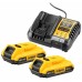 DeWALT DCB1104D2 18 V XR KIT (2× 2,0 Ah baterie plus DCB1104)