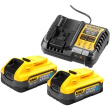 DeWALT DCB1104H2 PowerStack Sada akumulátorů 18V (2x5,0Ah) + nabíječka