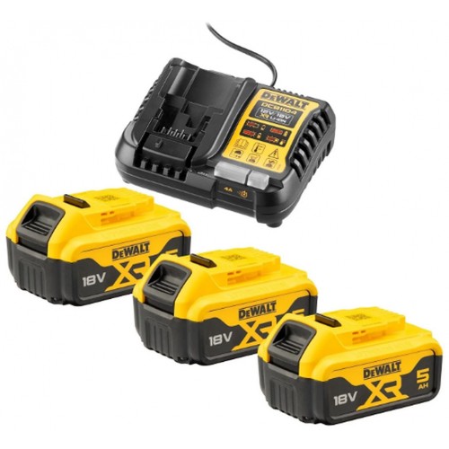 DeWALT DCB1104P3 Sada XR nabíječka DCB1104 + 3x DCB184 (18V/5,0Ah)