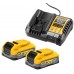 DeWALT DCB1104S2 PowerStack Sada akumulátorů (18V/2x3,5Ah) + nabíječka