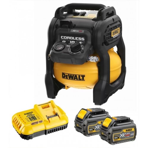 DeWALT DCC1054T2 Aku Kompresor 10l, XR FlexVolt 54V, Tstak,(2x6,0Ah)