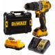 DeWALT DCD706D2 Aku bezuhlíková příklepová vrtačka XR (57Nm/12V/2x2,0Ah) kufr Tstak