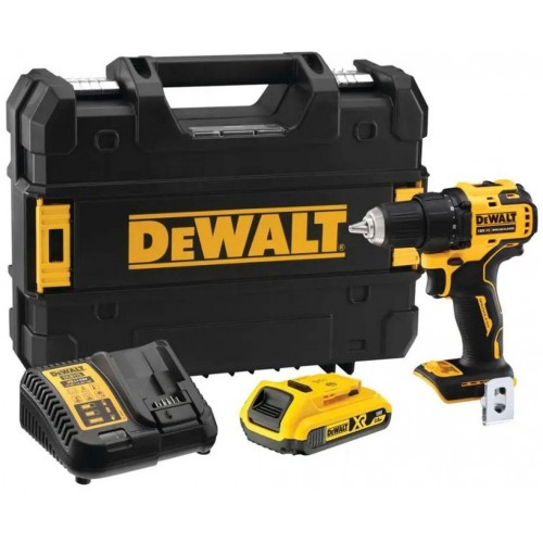 DeWALT DCD708D1T Aku kompaktní vrtačka/šroubovák XR (65Nm/18V/1x2,0Ah) kufr Tstak DeWALT DCD708D1T Aku kompaktní vrtačka/šroubovák XR (65Nm/18V/1x2,0Ah) kufr Tstak