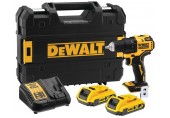 DeWALT DCD708D2T Aku bezuhlíková vrtačka (65Nm/18V/2x2,0Ah) kufr Tstak