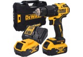 DeWALT DCD709P2T Aku příklepový vrtací šroubovák 65Nm (18V/ 2x5,0Ah) v kufru Tstak