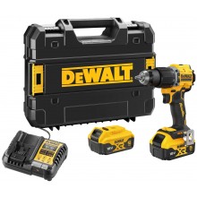 DeWALT DCD799P2T Aku příklepový vrtací šroubovák (74Nm/18V/2x5,0Ah) kufr Tstak