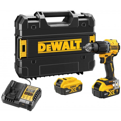 DeWALT DCD799P2T Aku příklepový vrtací šroubovák (74Nm/18V/2x5,0Ah) kufr Tstak