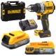 DeWALT DCD800E2T Aku vrtačka XR (90Nm/18V/2x1,7Ah PowerStack) kufr Tstak