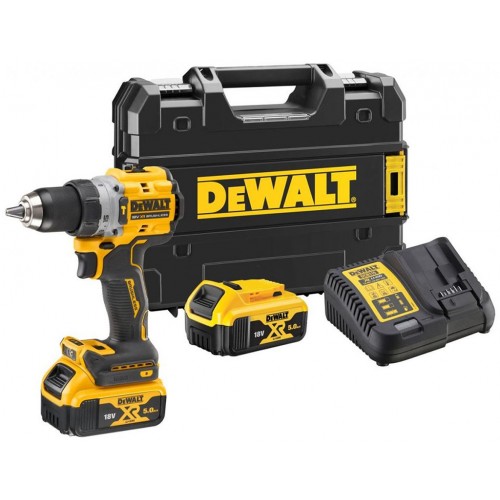 DeWALT DCD805P2T Aku příklepová vrtačka XR (90Nm/18V/2x5,0Ah) kufr Tstak