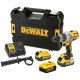 DeWALT DCD996P3 Aku bezuhlíková vŕtačka s příklepem XR (95Nm/18V/3x5,0Ah) kufr Tstak