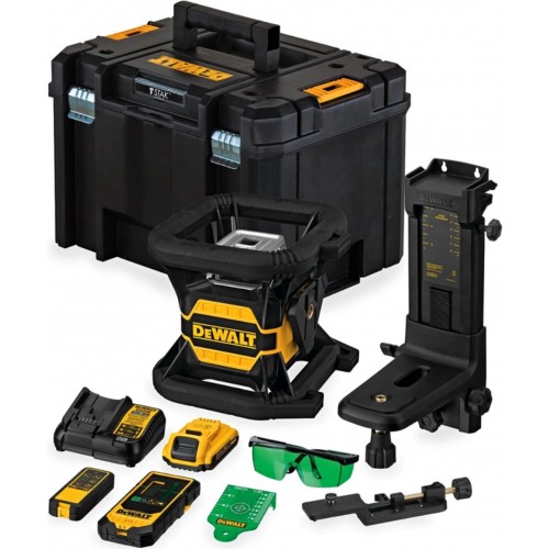 DeWALT DCE080D1GS Aku samonivelační rotační laser se zeleným paprskem (18V/1x2,0Ah) Tstak