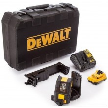 DeWALT DCE088D1G Aku křížový laser, zelený paprsek XR (10,8V/2,0Ah)kufr Tstak