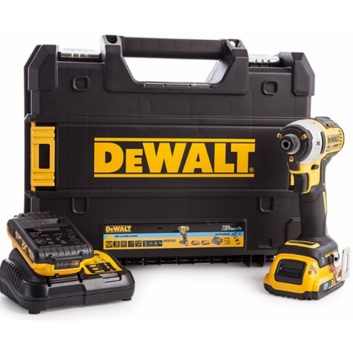 DeWALT Aku Rázový utahovák, 18.0 V, 2.0 Ah, 205 Nm, 1/4", XR Li-Ion, ToolConnect DCF888D2B