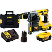 DeWALT DCH274P2T Aku kombinované kladivo SDS-plus + sklíčidlo (18V/2,1J/2x5,0Ah) Tstak II