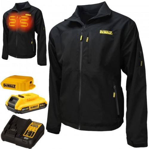 DeWALT DCHJ090BD1-XL Vyhřívaná černá bunda vel.XL
