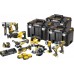 DeWALT DCK1012P4T Sada 10ks nářadí s bezuhlíkovým motorem (18V/4x5Ah + 3x Tsak)
