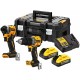 DeWALT DCK2050H2T Combo sada (DCD805+DCF850+DCB115+18V/5,0Ah PowerStack)kufr Tstak