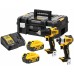 DeWALT DCK2061P2T Combo sada DCD709 + DCF809 (18V, 2 x 5,0Ah) kufr Tstak