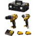 DeWALT DCK2111L2T Kombo sada (DCD706 + DCF801 + 2 x 3,0 Ah + DCB112 + TSTAK II)