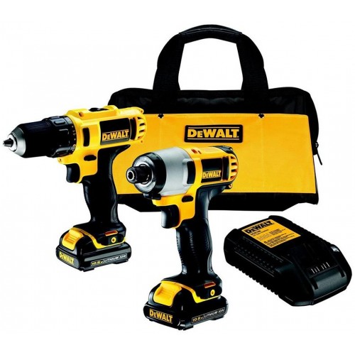 DeWALT DCK211C2 Kombo sada vrtačka/šroubovák + rázový utahovák XR Li-Ion (12V/ 2x1,3Ah)