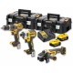 DeWALT DCK384P2T Aku sada nářadí (DCD796+DCF887+DCG405+18V/2x5,0Ah) 2xTstak