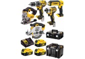 DeWALT DCK551P3T Aku kombo sada DCD796+DCF887+DCS391+DCS331+DCL050 (18V/3x5,0Ah)2xTstak