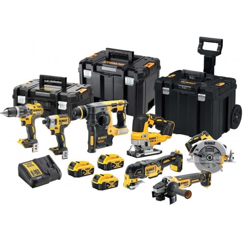 DeWALT DCK755P3T DCD796+DCF887+DCH273+DCG405+DCS570+DCS355+DCS334 (18V/3x5,0Ah) 3x kufr Tstak